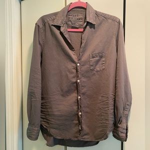 Frank & Eileen distressed denim button down